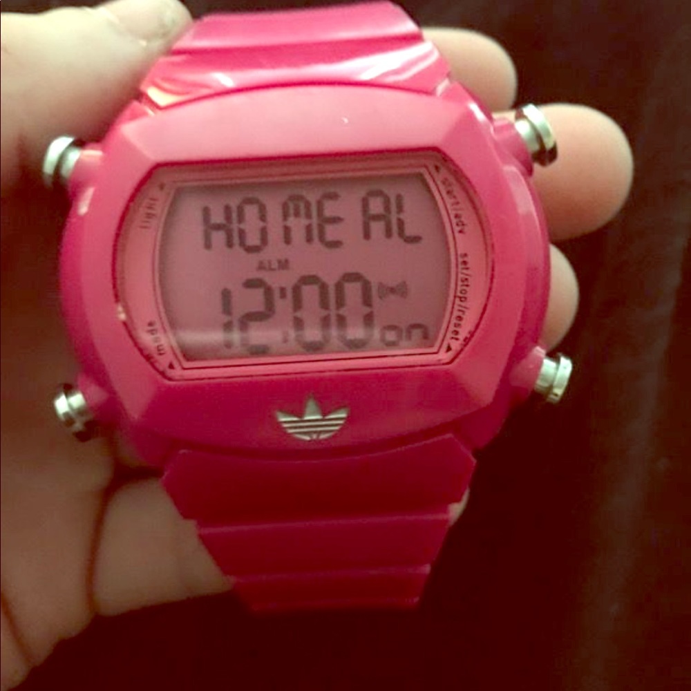 Pink adidas watch